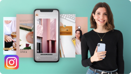 Criação e edição de conteúdo para Instagram Stories, um curso online de Mina Barrio